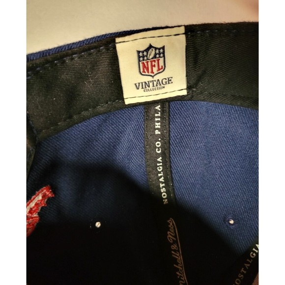 New York Giants Hat Cap Men's Snap Back Mitchell & Ness Wool Vintage Collection - Picture 8 of 8